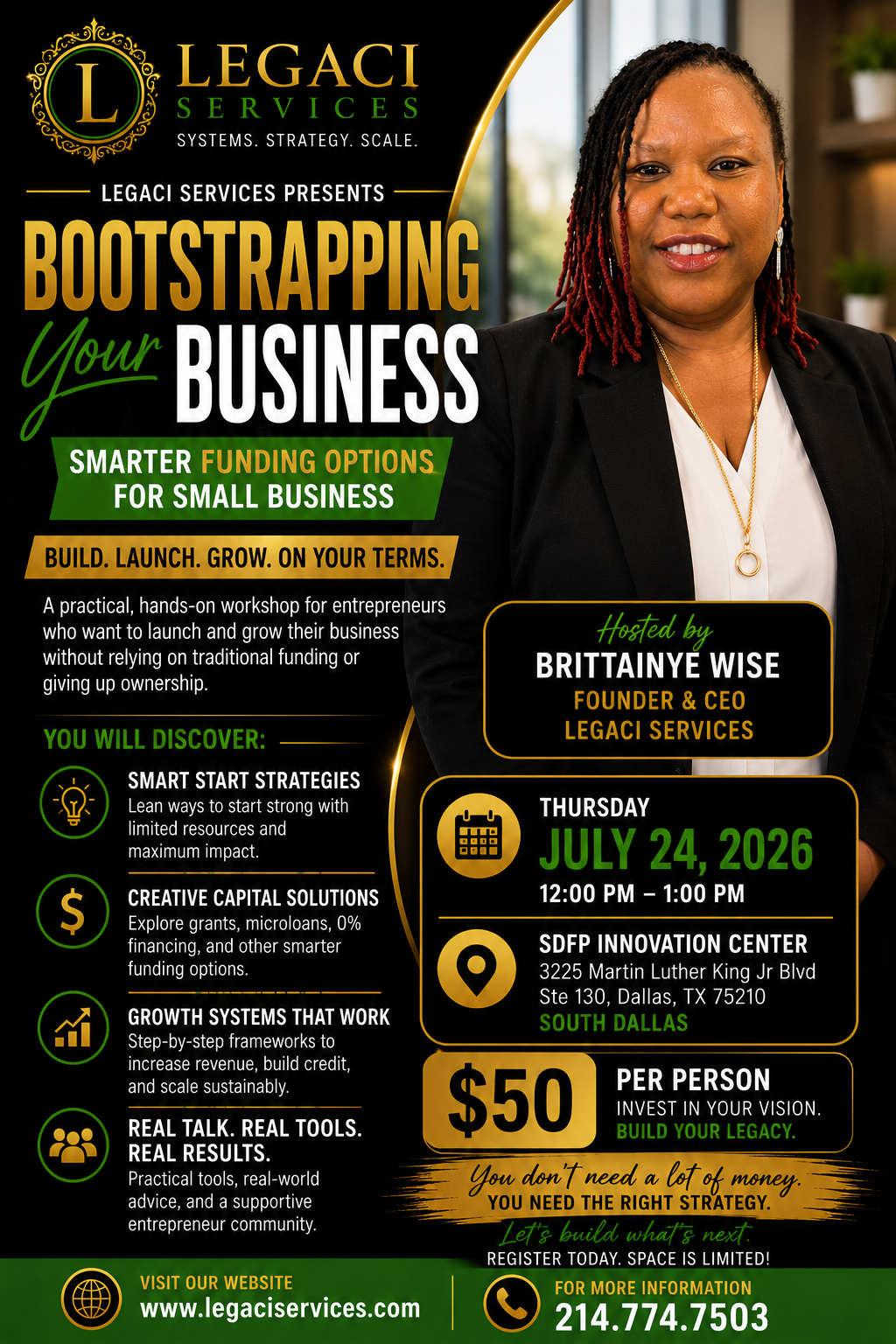 Bootstrapping Your Business flyer